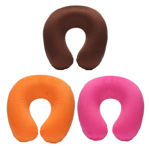 Travel U-shaped PVC Inflatable Pillow