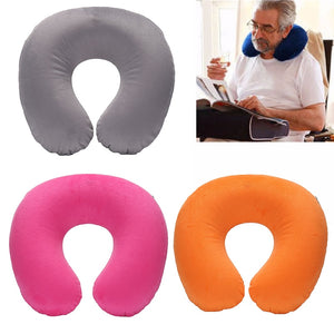 Travel U-shaped PVC Inflatable Pillow