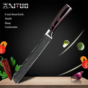 XITUO 1-10 Pcs Set Kitchen Chef Knives