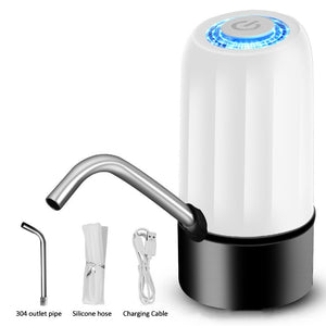 Home Gadgets Water Bottle Pump Mini Barreled Water Electric Pump USB Charge Automatic Portable Water Dispenser Drink Dispenser