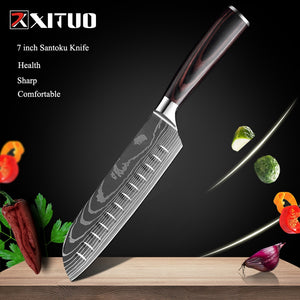 XITUO 1-10 Pcs Set Kitchen Chef Knives