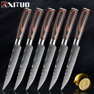 XITUO 1-10 Pcs Set Kitchen Chef Knives