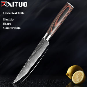 XITUO 1-10 Pcs Set Kitchen Chef Knives