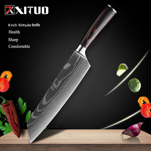 XITUO 1-10 Pcs Set Kitchen Chef Knives