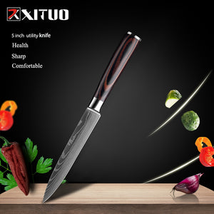 XITUO 1-10 Pcs Set Kitchen Chef Knives