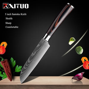 XITUO 1-10 Pcs Set Kitchen Chef Knives