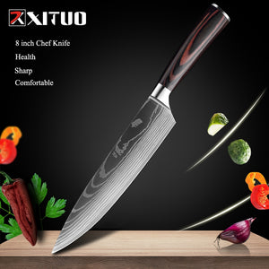 XITUO 1-10 Pcs Set Kitchen Chef Knives