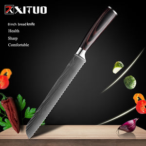 XITUO 1-10 Pcs Set Kitchen Chef Knives