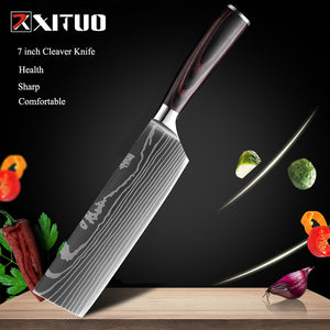 XITUO 1-10 Pcs Set Kitchen Chef Knives