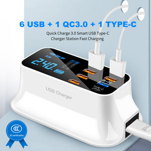 8 Ports USB Charger Charger For Android & iPhone