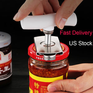 Kitchen Accessories Jar  Opener Beer Bottle  Can Gap Lids Off Easily Adjustable Size Stainless Steel Aluminium Alloy